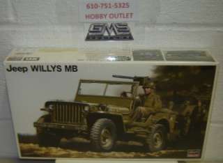   WILLYS MB JEEP W/driver 1:24 Highly Detailed Kit HSG 24501 SPRING SALE
