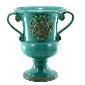  SCAVO FIRENZE Blue Mare   Footed Vase (Med) [#FL006/A FBL 