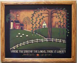The Spirit of The Lord Saltbox CountryFramed Print  