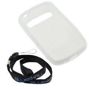  GTMax White Soft Silicone Case + Neck Strap Lanyard for 