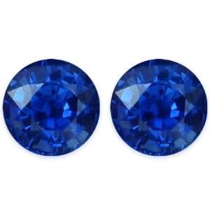  4.01 Carat Loose Sapphires Round Cut Pair: Jewelry