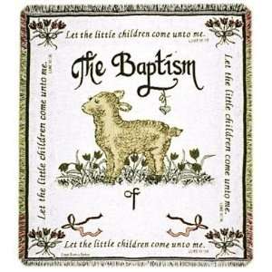  Baptism Personalized Two Layer Woven Throw WT 2045