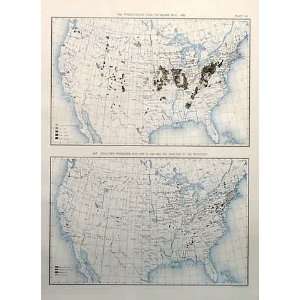  Production of Coal and Iron Ore Per Square Mile