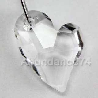 Swarovski Crystal 6261 27mm Devoted Heart Pendant Clear  