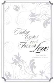 100 (U6288) Today Begins Our Forever Love Wedding Programs  