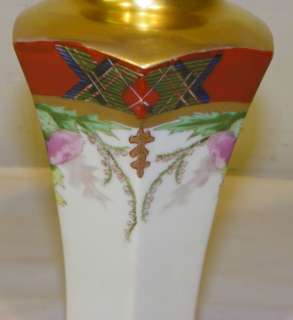 Antique Scotch Decorated Pickard Vase Wight Artist Signed  