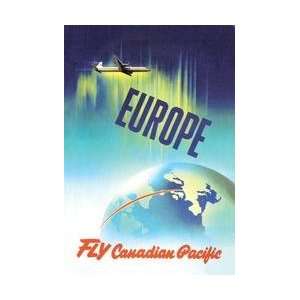  Europe   Fly Canadian Pacific 12x18 Giclee on canvas: Home 