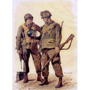   82nd Airborne, Paratroopers World War II Military Art