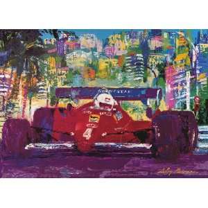  Leroy Neiman Ferrari Formula One Postcard Sports 