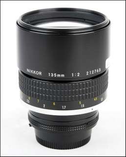 EX@ Nikon Nikkor 135mm f/2 AIS MF lens, 135/F2 *Shipping Free 