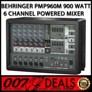   PMP960M PRO AUDIO DJ PA 900 WATT 6 CHANNEL POWERED MIXER W MULTI FX