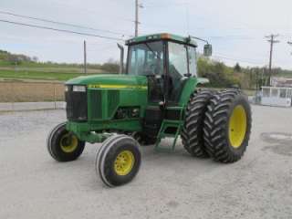 JOHN DEERE 7810 TRACTOR WITH CAB AND REAR DUALS, 5000 ORIGINAL HOURS 