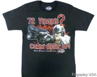 72 Virgins T Shirt 7.62 Design Military Patriotic  