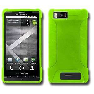 New Amzer Silicone Skin Jelly Case Green For Verizon Motorola Droid X 