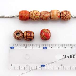 60X 150656 Wholesale Wooden Charm Bead Fit Bracelet ON SALE  