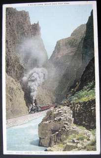 1900s Royal Gorge Colorado~ STEAM TRAIN SMOKING   