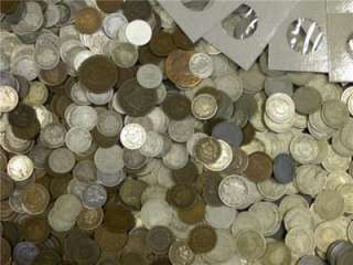 GRAB BAG SPECIAL   $30 LOT OF MIXED COINS 75 YEARS OLD OR OLDER  