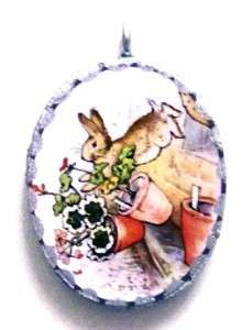 Peter Rabbit *Illustration* Beatrix Potter Art Pendant  