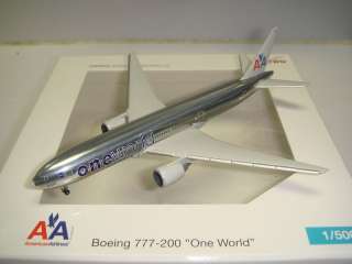 Herpa Wings American Airlines B777 200ER One World  