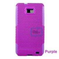 2IN1 HYBRID HARD MESH SILICONE CASE COVER FOR Samsung Galaxy S2 i9100 