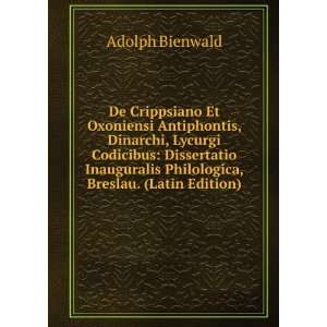   Philologica, Breslau. (Latin Edition) Adolph Bienwald Books