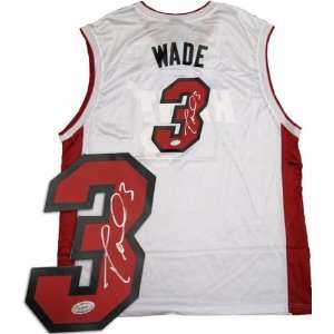  Dwyane Wade Autographed/Signed Replica Jersey: Sports 