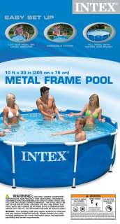 INTEX Metal Frame Set 10 x 30 Swimming Pool with Filter Pump 