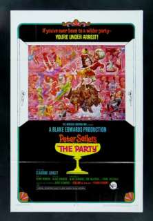 THE PARTY * COMEDY PETER SELLERS MOVIE POSTER 1968  