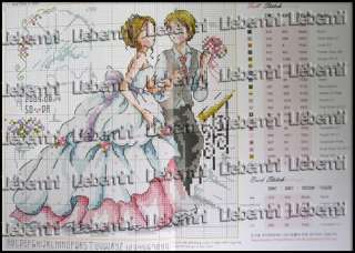 The Pure Wedding Exclusive Cross stitch Pattern Chart  