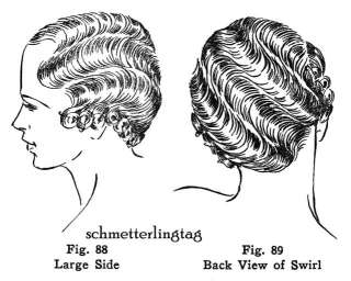 Flapper Hairstyles Book Marcel Water Finger Waves 1938  