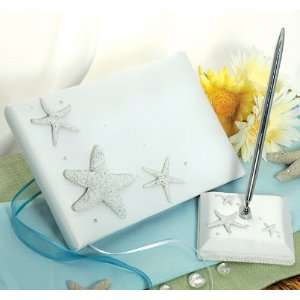  Wedding Favors Beach Collection Guest Book and Pen Set 