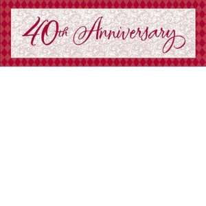  40th Wedding Anniversary Giant Party Banner Office 