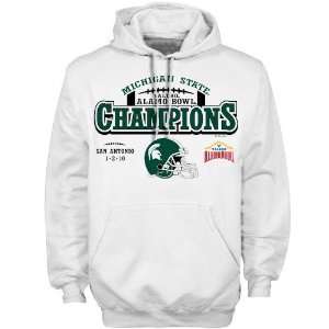 Michigan State Spartans White 2010 Alamo Bowl Champions Official 