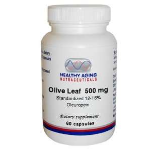 Healthy Aging Nutraceuticals Olive Leaf 500 Mg Standardized 12 16% 