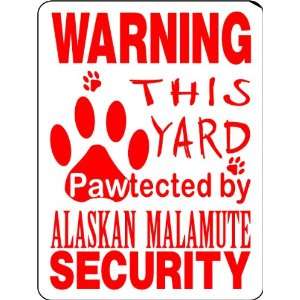  ALASKAN MALAMUTE ALUMINUM GUARD DOG SIGN PP35: Everything 