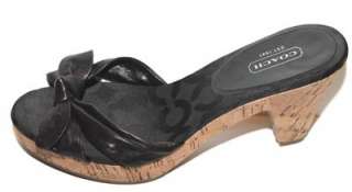 COACH A0451 Karen Black Platform Sandals Sz 8b NWOB  