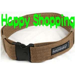   military style blackhawk nylon webbing belt brown: Sports & Outdoors
