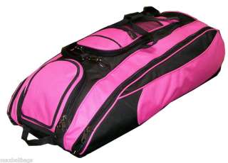   Pink Cobra Softball Bat Equipment Roller Bag Wheeled BKPKCobra  