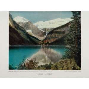 1926 Color Print Lake Louise Canada Canadian Rockies   Original Print