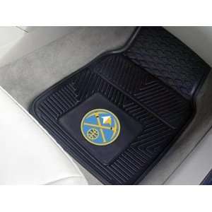   of 2 NBA Universal Fit Front All Weather Floor Mats   Denver Nuggets