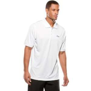   Oakley Biotic Mens Polo Race Wear Shirt   White / Large: Automotive