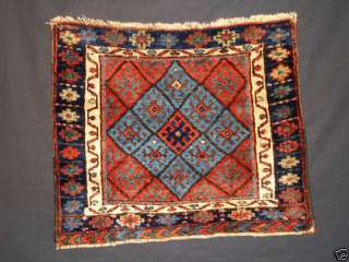 ANTIQUE JAF KURD BAG FACE, SMALL SIZE, LATE 19TH CENT.  