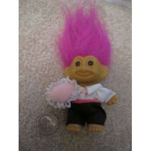    Russ Berrie Lover Troll, with Pink Hair 