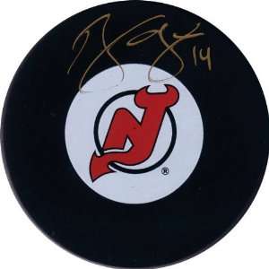   Jersey Devils Autographed Hockey Puck:  Sports & Outdoors