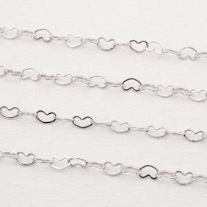 Open Heart Rhodium Chain with Large Butterfly Navel 14g  