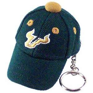   of South Florida Bulls Green Baseball Cap Key Chain