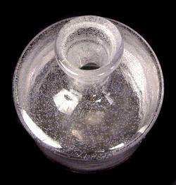 Vintage Erik Hoglund Signed Blown Glass Bottle Vase  