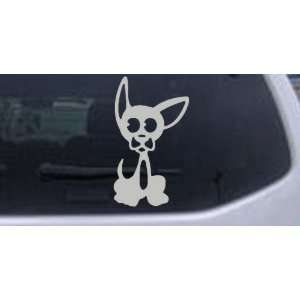 Silver 38in X 20.7in    Chihuahua Dog Animals Car Window Wall Laptop 