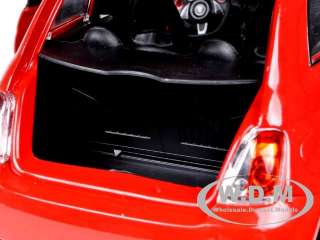 FIAT ABARTH 695 FERRARI TRIBUTE RED 1:18 DIECAST MODEL CAR BY MONDO 