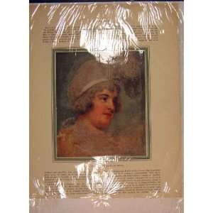  Portrait Lady Diana Beauclerck Ronney Color Old Print 